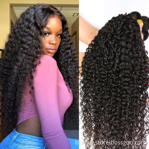 100% Brazilian curly virgin human hair weave bundle, Brazilian deep wave virgin hair bundles,real raw mink Brazilian hair vendor